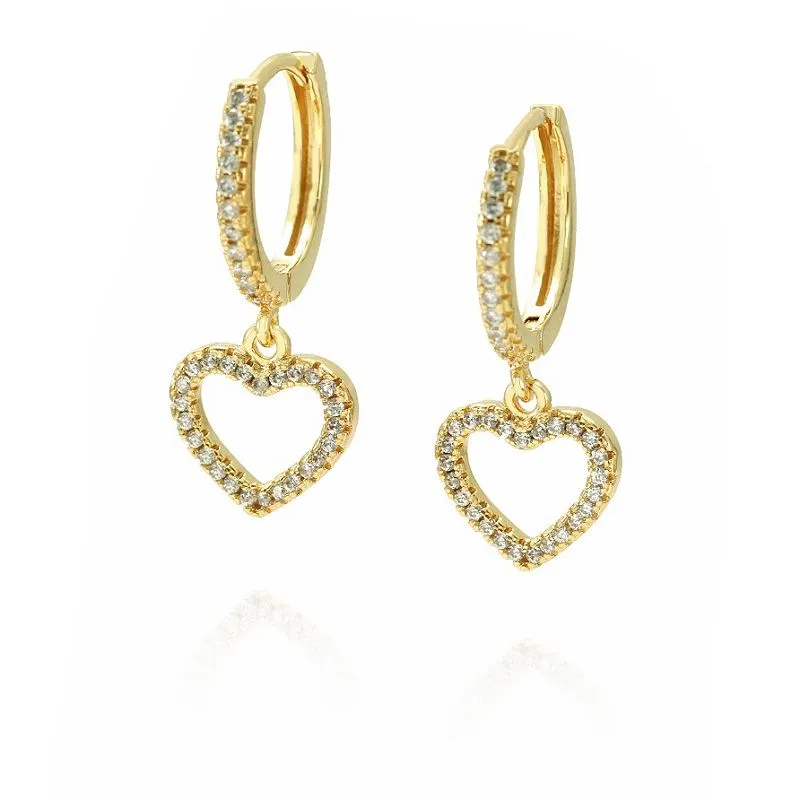 Lingkaran Anting Hati Perak 925