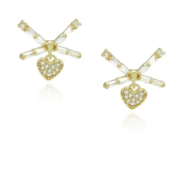 Anting Hati Desain Kecil Wanita