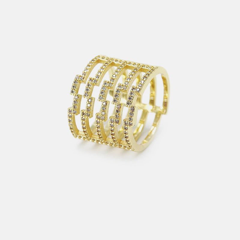 Cincin Hewan Kupu-kupu Berlapis Emas