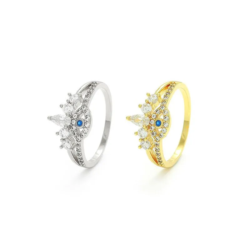 Cincin Mata Jahat Perak Berlapis Emas