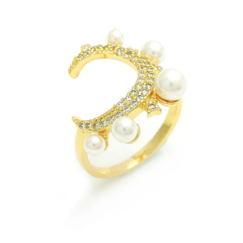 Pearl Ring Jewelry Women