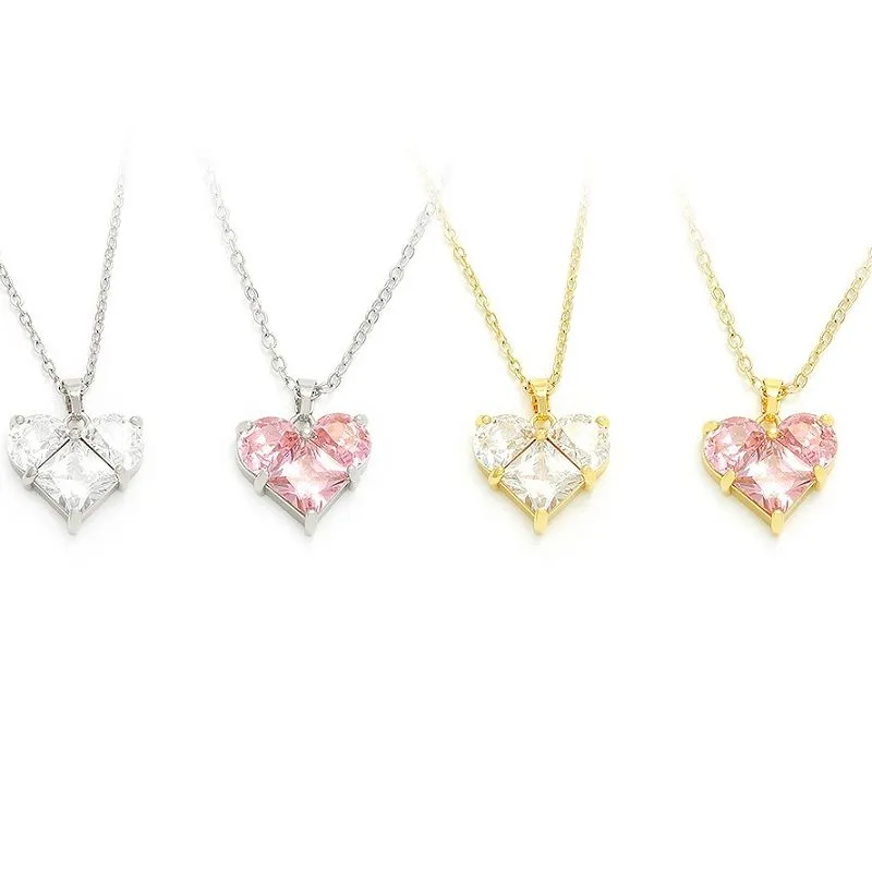 Liontin Hati Romantis Berlapis Emas