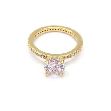 Cincin Kawin Sterling Silver Putih Cz