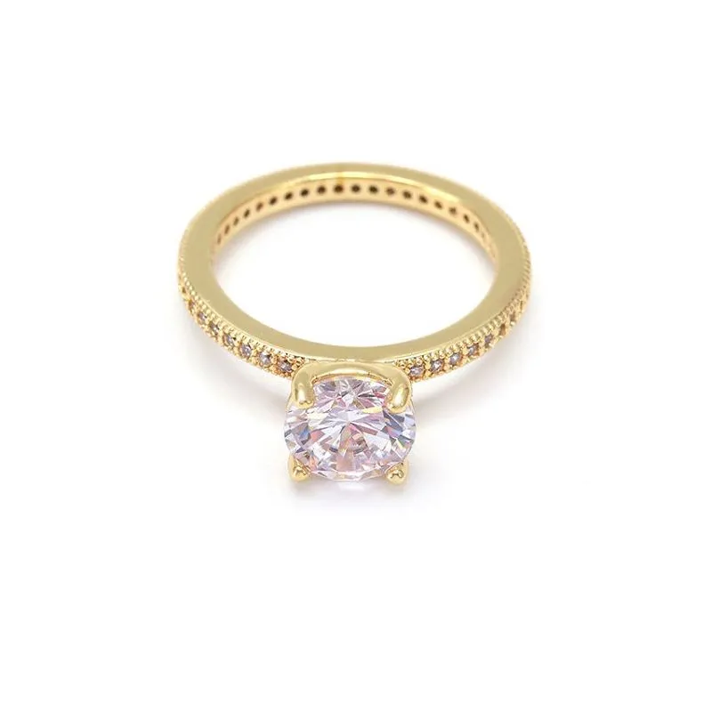 Cincin Kawin Sterling Silver Putih Cz