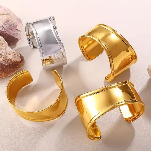 Gelang Baja Tahan Karat-gaya Retro